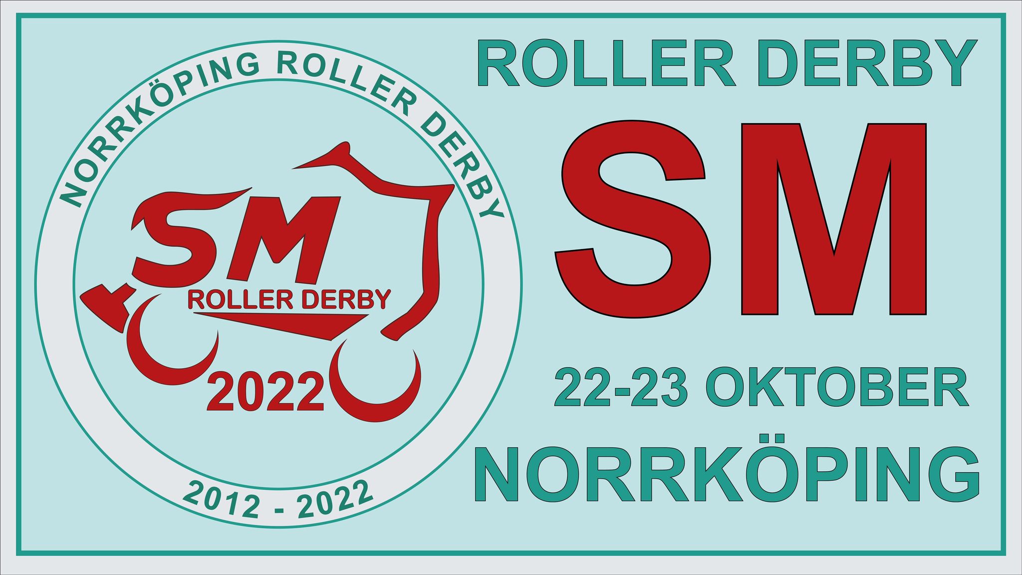 Roller Derby SM logga 2022 Norrköping 
